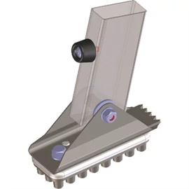 Zarges önbeálló talp gumirátéttel 58x25 mm-től