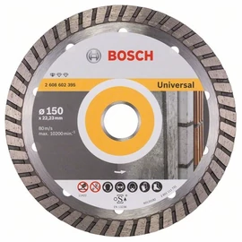 Bosch gyémánttárcsa 150x2.5x22.23 mm univerzális, Turbo