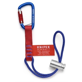 KNIPEX 00 50 13 T BK Adapterzsinegek rögzített karabinerrel  186 mm