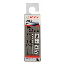 Bosch HSS-G csigafúró 3.5mm 10 db