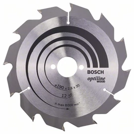Bosch körfűrészlap 190x30/12 Optiline Wood
