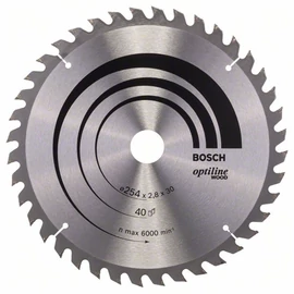 Bosch körfűrészlap 254x30/40 Optiline Wood