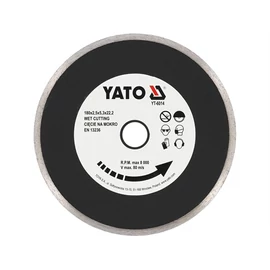 YATO gyémánt vágókorong folytonos 180 x 22.2 mm (YT-6014)