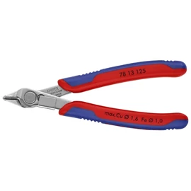 Knipex elektronikai oldalcsípő fogó Super Knips többkomponensű nyél 125 mm (bliszter)