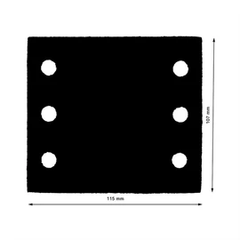 Bosch közdarab rezgőcsiszolóhoz 115x107mm 2 db