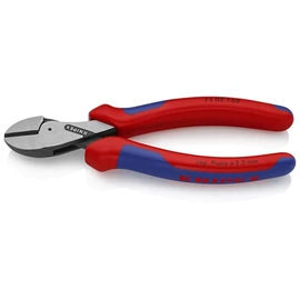 Knipex X-Cut® Kompakt oldalcsípőfogó nagy áttételű feketére foszfátozott 160 mm