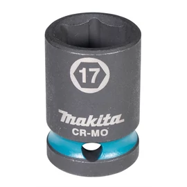 Makita 1/2&quot; 17x38 mm CR-MO IMPACT BLACK gépi dugókulcs