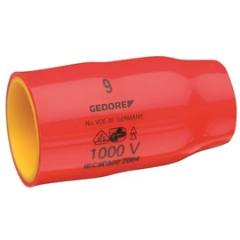 Gedore vde dugókulcs betét 3/8", hatszög, 22 mm (VDE 30 22)