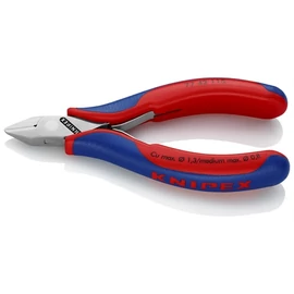 Knipex elektronikai oldalcsípő fogó 115 mm (bliszter)