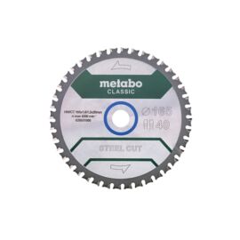 Metabo körfűrészlap steel cut - classic, 165x20 40FZFA/FZFA 4° /B