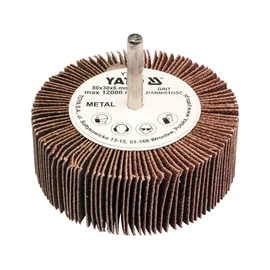 YATO Csapos lamellás, legyező csiszoló P100 80x30x6 mm (YT-83374)