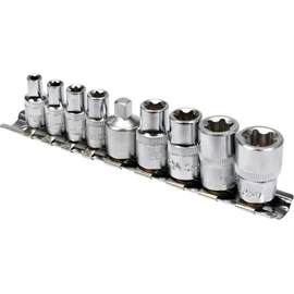 YATO Dugókulcs készlet 9 részes Torx 1/4" E5-E8 3/8" E10-E16 (YT-0520)