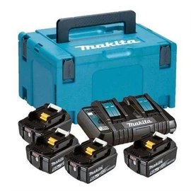 Makita 197626-8 18V LXT Li-ion 4x5.0Ah akku + DC18RD duplatöltő készlet + MAKPAC