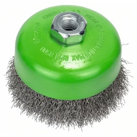 Bosch fazékkefe hullámosított dróttal M14 100 mm, 0.3 mm inox