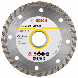 Bosch vágókorong, gyémánt 125x22.23 mm univerzális, Turbo 10 db