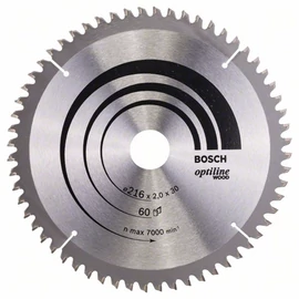 Bosch körfűrészlap 216x30/60 Optiline Wood