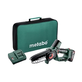 Metabo MS 18 LTX 15 akkus ágvágó láncfűrész 1x2.0Ah, SC 30 töltő, vászontáska