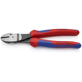 Knipex Erőkímélő oldalcsípő fogó feketére foszfátozott 200 mm