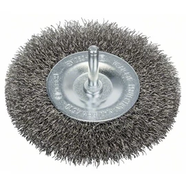 Bosch drótkorong hullámosított dróttal 100x10x0.3 mm, szár: 6 mm inox