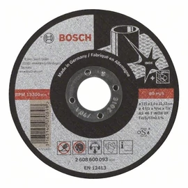 Bosch vágókorong 115x2.0mm inox egyenes