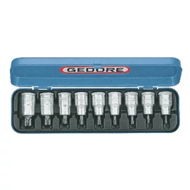 Gedore torx dugókulcs készlet 1/2&quot; 9 részes belső TORX T20-60 (ITX 19 PM)