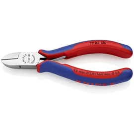 Knipex elektronikai oldalcsípő fogó többkomponensű nyél 130 mm
