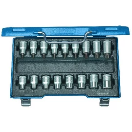 Gedore torx dugókulcs készlet 1/2&quot; 17 részes belső + külső TORX (ITX 19 TX-017)