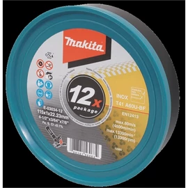 Makita vágókorong INOX 115x1mm A60U-BF  (12db)