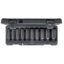 Gedore gépi dugókulcs készlet 1/2&quot; hosszú, hatszög 10-27 mm 10 részes (K 19 L-010)