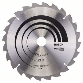 Bosch körfűrészlap 254x30/24 Optiline Wood