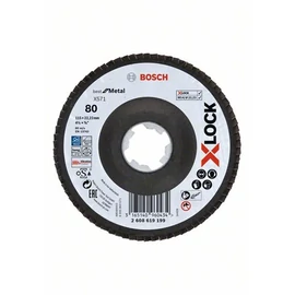 Bosch lamellás tárcsa 115x22.23 mm P80 fémhez Zirkon X571 kúpos X-Lock