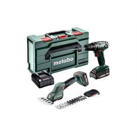Metabo Combo Set 2.2.5 18V BS fúrócsavarozó + SGS fűszegély és bokorvágó olló (2x2.0Ah, SC 30, metaBOX 165L)