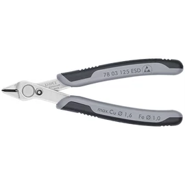 Knipex elektronikai oldalcsípő fogó Super Knips ESD többkomponensű nyél 125 mm (bliszter)