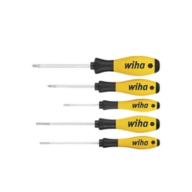 Wiha SoftFinish ESD csavarhúzó készlet Lapos, Phillips 5 részes (27252)