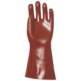 Mártott PVC kesztyű bordó sav/lúg/olajálló 36cm 8