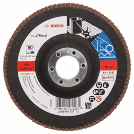 Bosch lamellás tárcsa 125x22.23 mm P60 fémhez Zirkon X571 egyenes üvegszál
