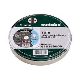 Metabo vágókorong 125x1.0x22.23 mm (10db-os fém dobozban)