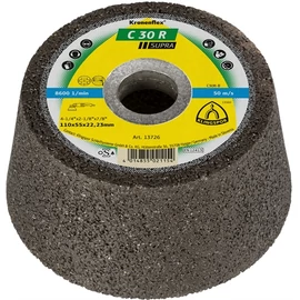 Klingspor fazékkő 110x55x22.23mm C 30 R S Domborított
