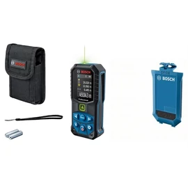 Bosch GLM 50-27 CG lézeres távolságmérő (zöld) AJÁNDÉK Bosch BA 3.7V 1.0Ah A Li-Ion adapterrel