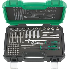 Fortis dugókulcs készlet 1/4&quot; 61 részes