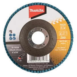 Makita lamellás csiszoló INOX 125mm K60 standard