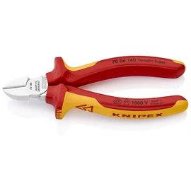 Knipex VDE oldalcsípő fogó 140mm (bliszter)