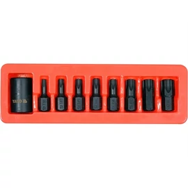 YATO 9 darabos 1/2&quot; Gépi Torx bit készlet dugókulcs adapterrel (YT-10664)