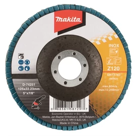 Makita lamellás csiszoló INOX 125mm K120 standard