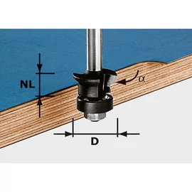 Festool Élletörés-szintbemaró, szár 8 mm HW S8 D24/0° +45°