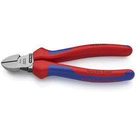 Knipex Oldalcsípőfogó feketére foszfátozott 160 mm