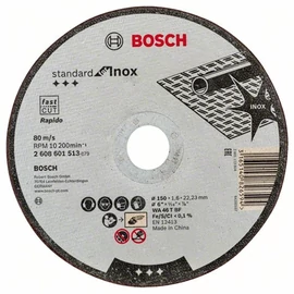 Bosch vágókorong 150mmx1.6 inox egyenes
