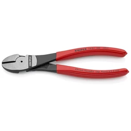 Knipex Erőkímélő oldalcsípő fogó feketére foszfátozott 180 mm (bliszter)