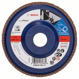 Bosch lamellás tárcsa 125x22.23 mm P40 fémhez Zirkon X571 egyenes műanyag
