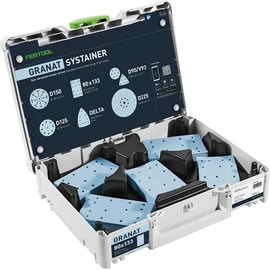 Festool csiszolópapír készlet Systainer-ben SYS-STF 80x133 GR-Set Granat P60-220 100 részes